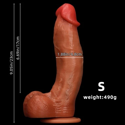Silicone Realistic Huge Dildo Cock Thick Dong Suction Cup Female Masturbator - Picture 8 of 23