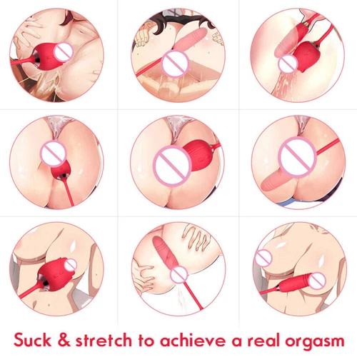 Red Thrusting Dildo Vibrator G-spot Stimulator Massager Female Adult Sex Toys - Picture 7 of 12