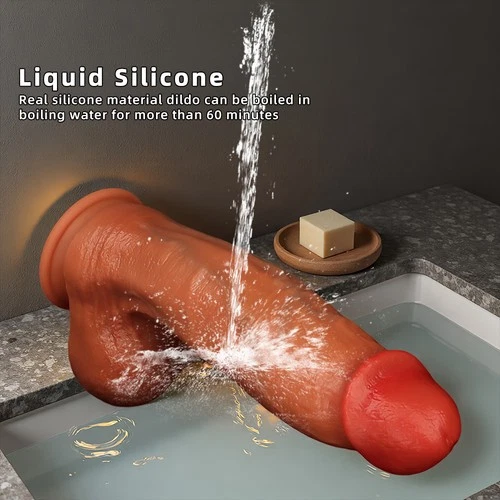 Silicone Realistic Huge Dildo Cock Thick Dong Suction Cup Female Masturbator - Picture 7 of 23